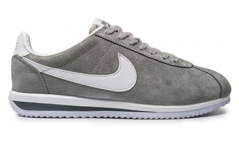 Nike grey cortez trainers on sale